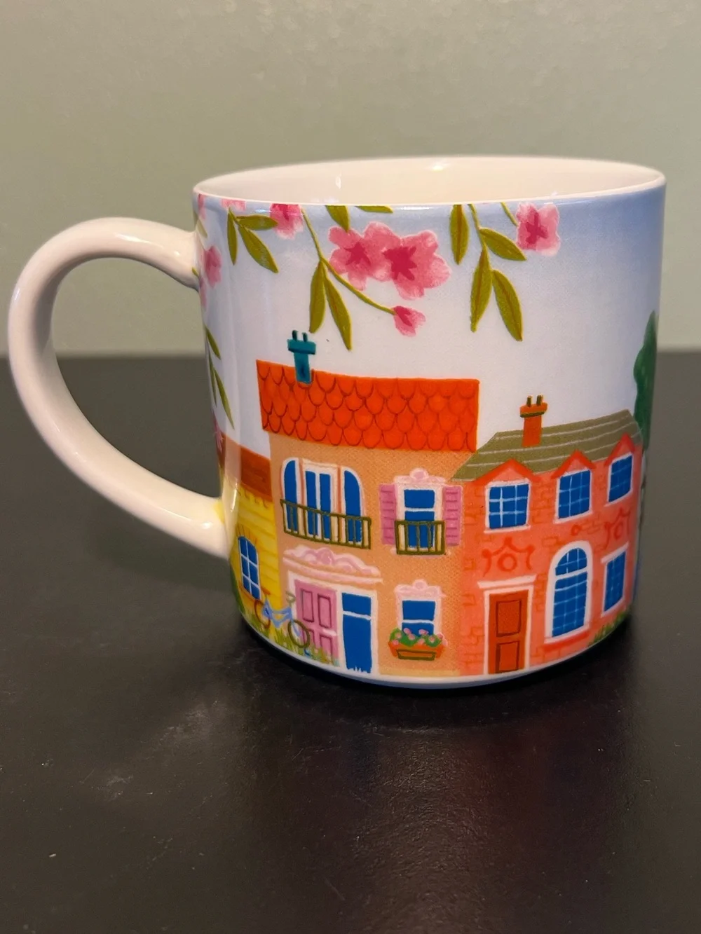 2 Sur La Table Mugs ~ Arc de Triomphe ~ Paris, France & Colosseum ~ Rome, Italy
